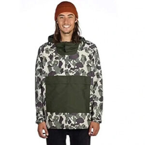 Herschel Voyage Anorak Jacket Men's Dark Green Activewear Hooded Outwear  Sz S